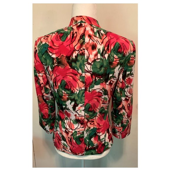 NWOT EVAN PICONE FLORAL JACKET SIZE 6 - Picture 2 of 3
